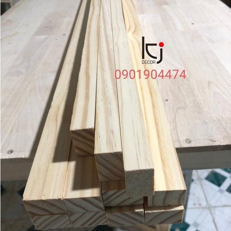 - THANH GỖ THÔNG DÀI 80x4.5x4.5 CM LÁNG MỊN 4 MẶT