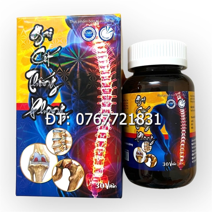 Viên uống xương khớp Gai Cốt Thống Phong hỗ trợ mạnh gân cốt, đau nhức mỏi xương khớp, vai gáy, cột sống, tê bì chân tay - Hộp gồm 30 viên - Mã số 1490