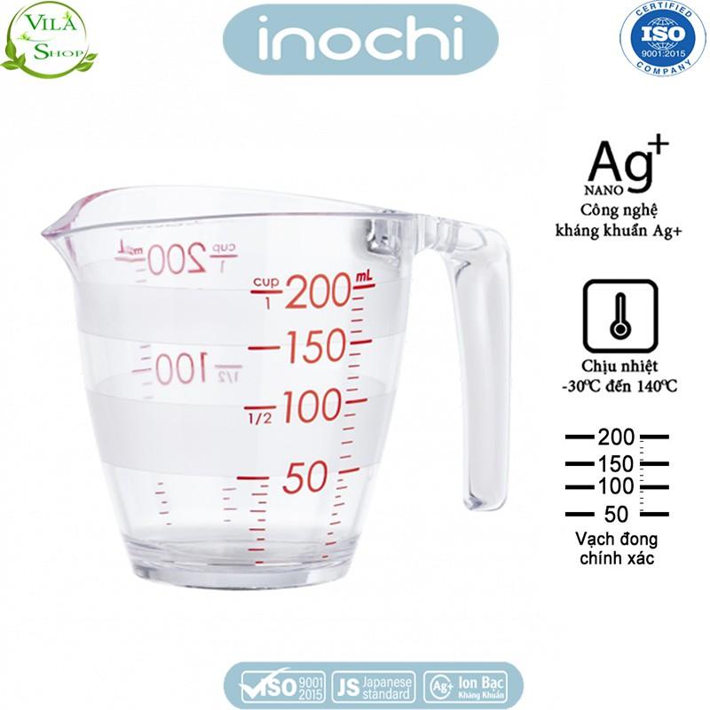 Cốc Đong Định Lượng Yoko Inochi, Cốc Đong Chia Vạch 500 Và 200 ml Nhựa Nguyên Sinh Chịu Lực Chịu Nhiệt Kháng Khuẩn