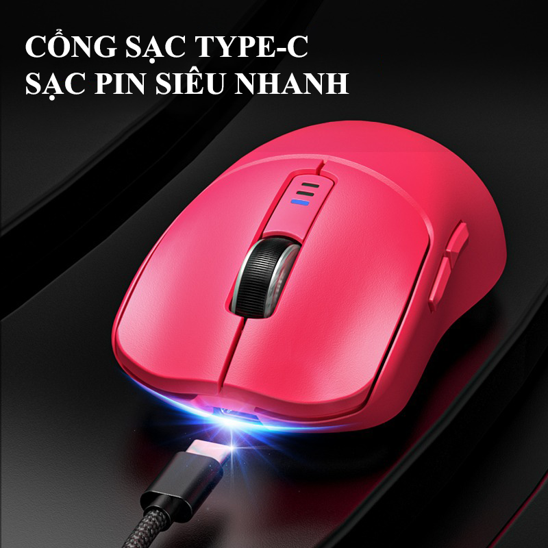 Chuột không dây chuyên game AULA SC580 trọng lượng cực nhẹ 82g với độ nhạy lên đến 10000DPI dành cho game thủ - Hàng Chính Hãng