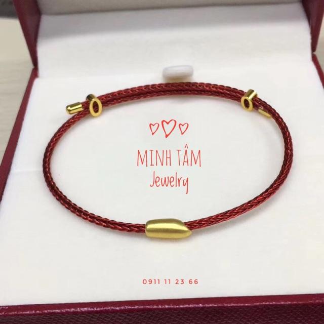 Vòng tay dây cước đeo charm-vòng free size