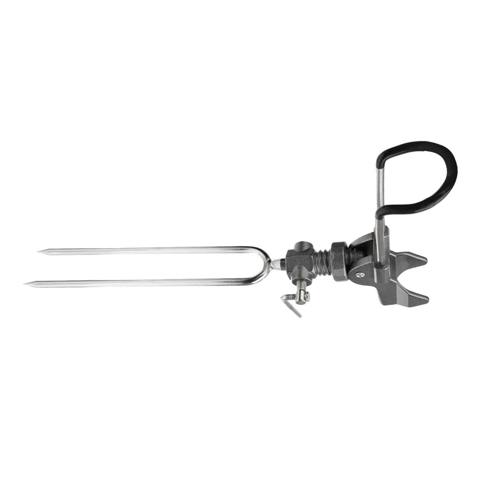 Stainless Steel Single Spring Fishing Pole Rod Stand Bracket Ground Holder