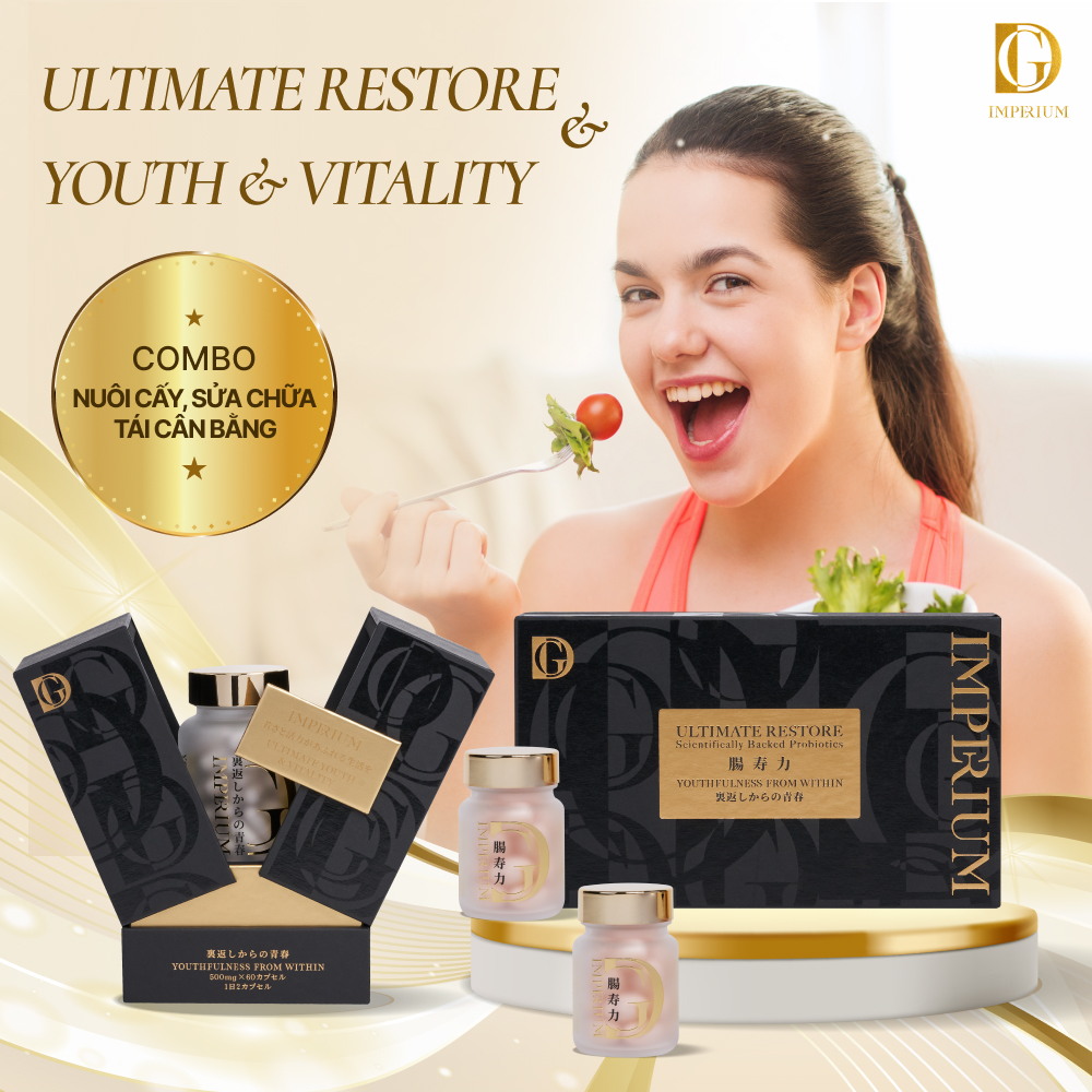 Combo Nuôi Cấy Sửa Chữa và Tái Cân Bằng Ultimate Restore cùng với Youth & Vitality