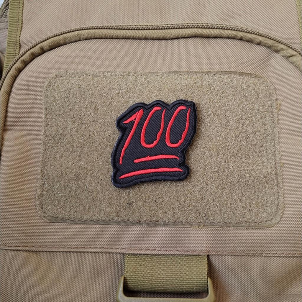 Patch_velcro thêu 100 điểm dán ba lô_quần áo_túi xách