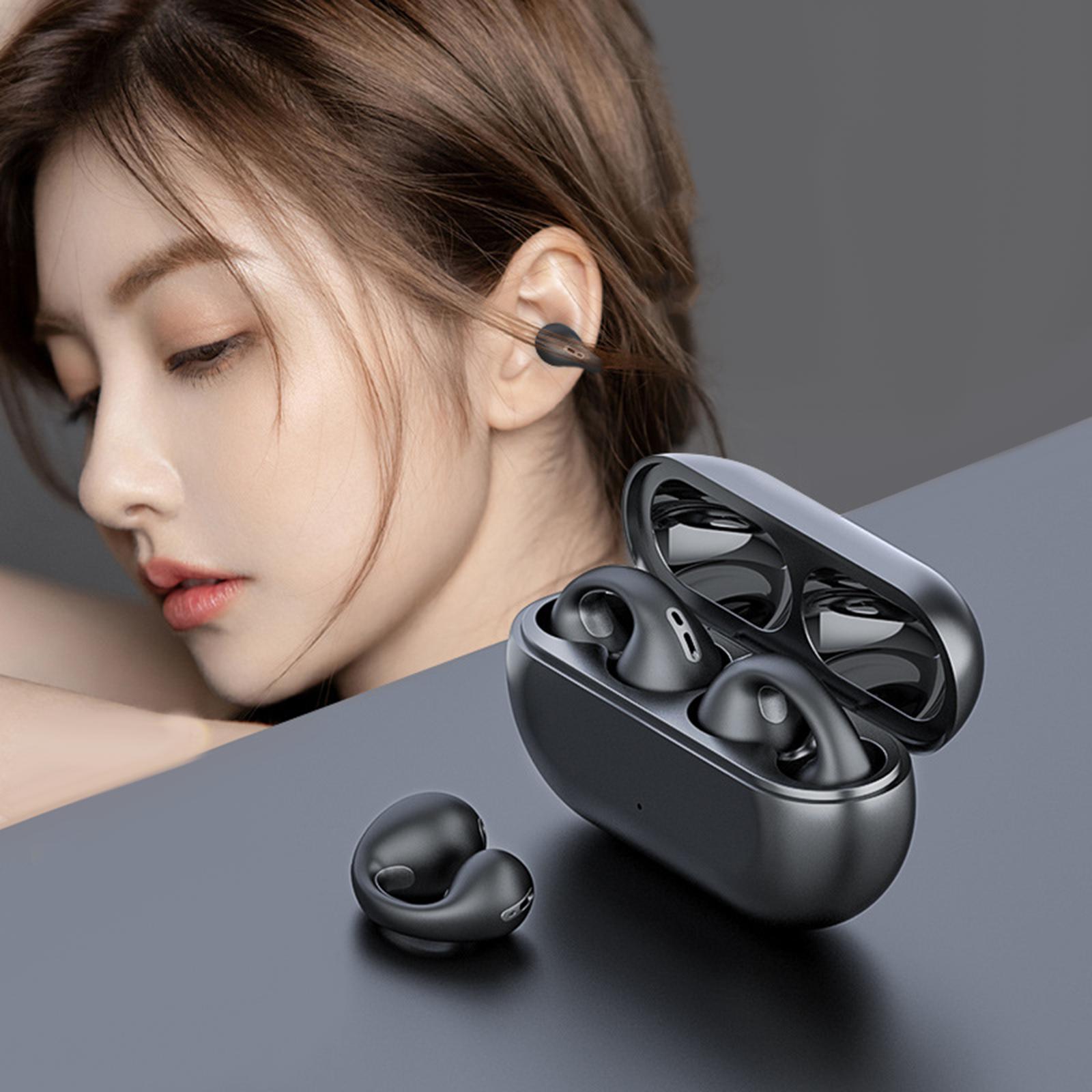 Ear Clip Wireless Earphones Low Latency Noise Reduction for Running Sports