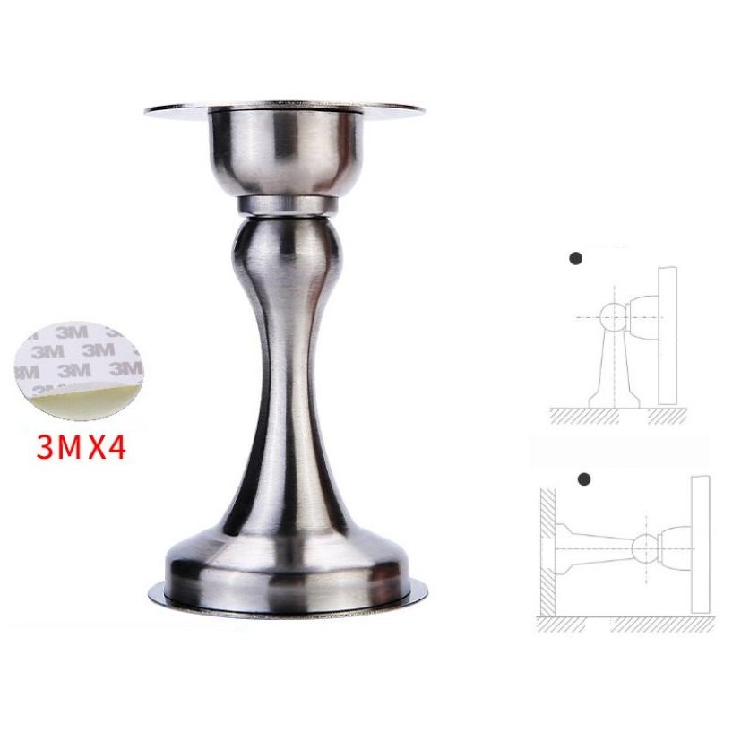 Chặn Cửa Hít Siêu Chắc, Chặn Cửa Chống Va Đập, Chặn Cửa Inox 304, Chặn Cửa ra Vào, An Toàn Cho Bé, Chặn Cửa Chắc Chắn Không Cần Khoan Đục.