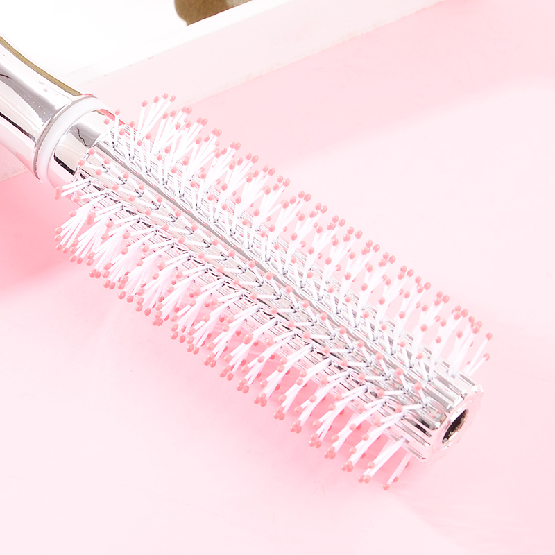 Lược cuốn tráng gương cao cấp kiểu Hàn Quốc MINIGOOD ELECTROPLATED ROUND BRUSH COMB chính hãng dùng để tạo kiểu tóc uốn quăn và tạo sóng tóc - DMCTB185