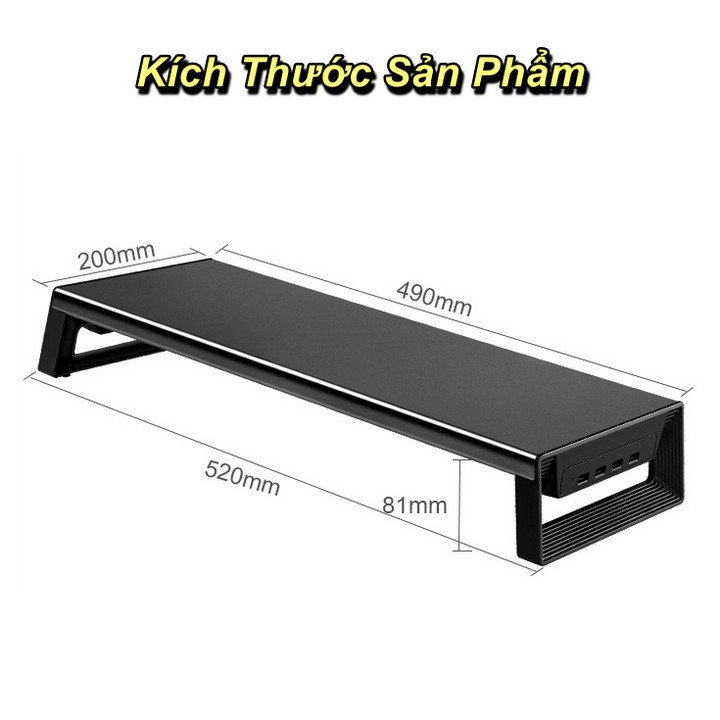 Kệ Để Màn Hình Vaydeer SLIM 4 Cổng USB