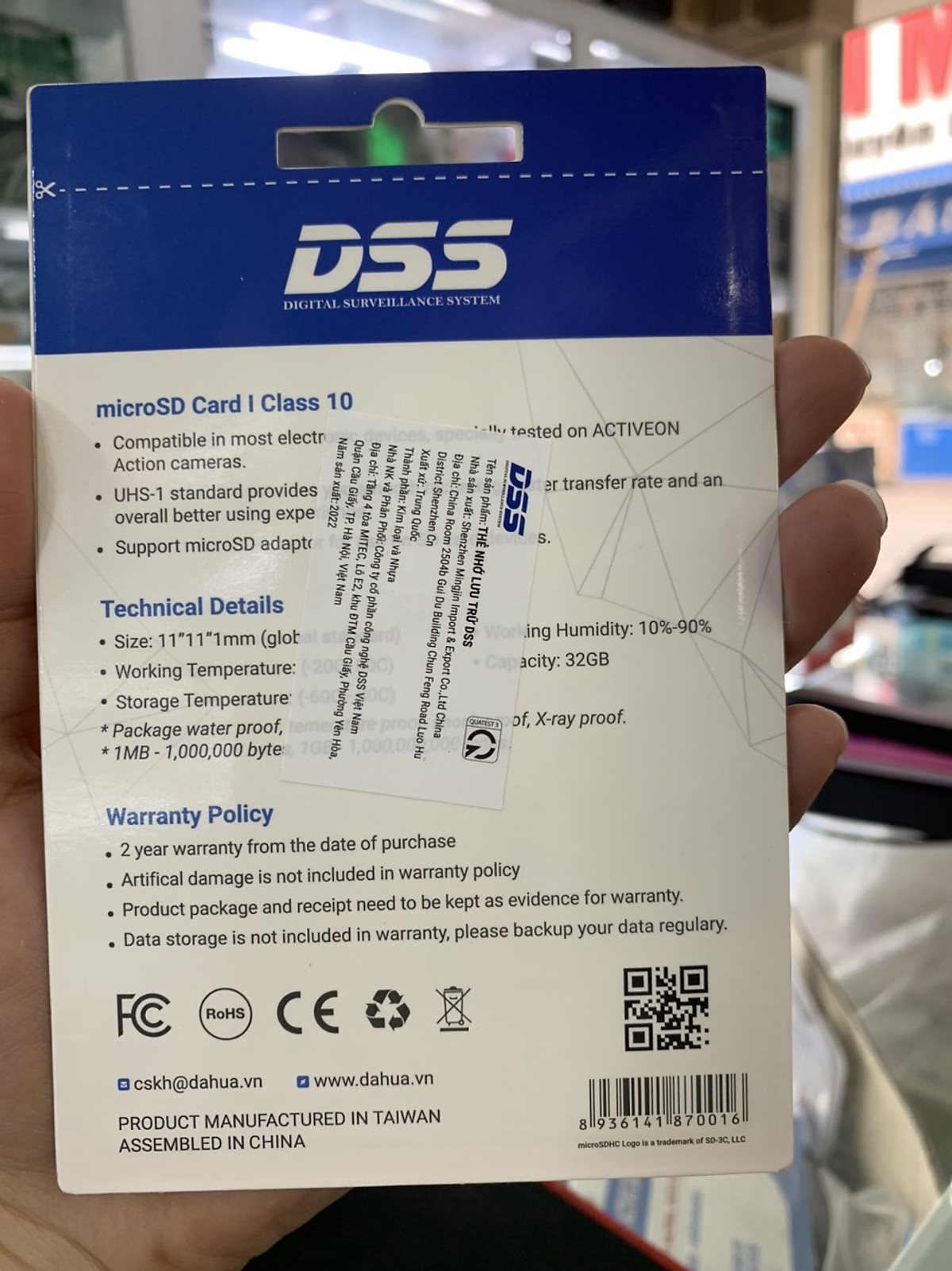 Thẻ nhớ chuyên Camera và điện thoại DSS 32Gb - 64Gb Class 10 Up To 80Mb/s - Hàng Chính Hãng