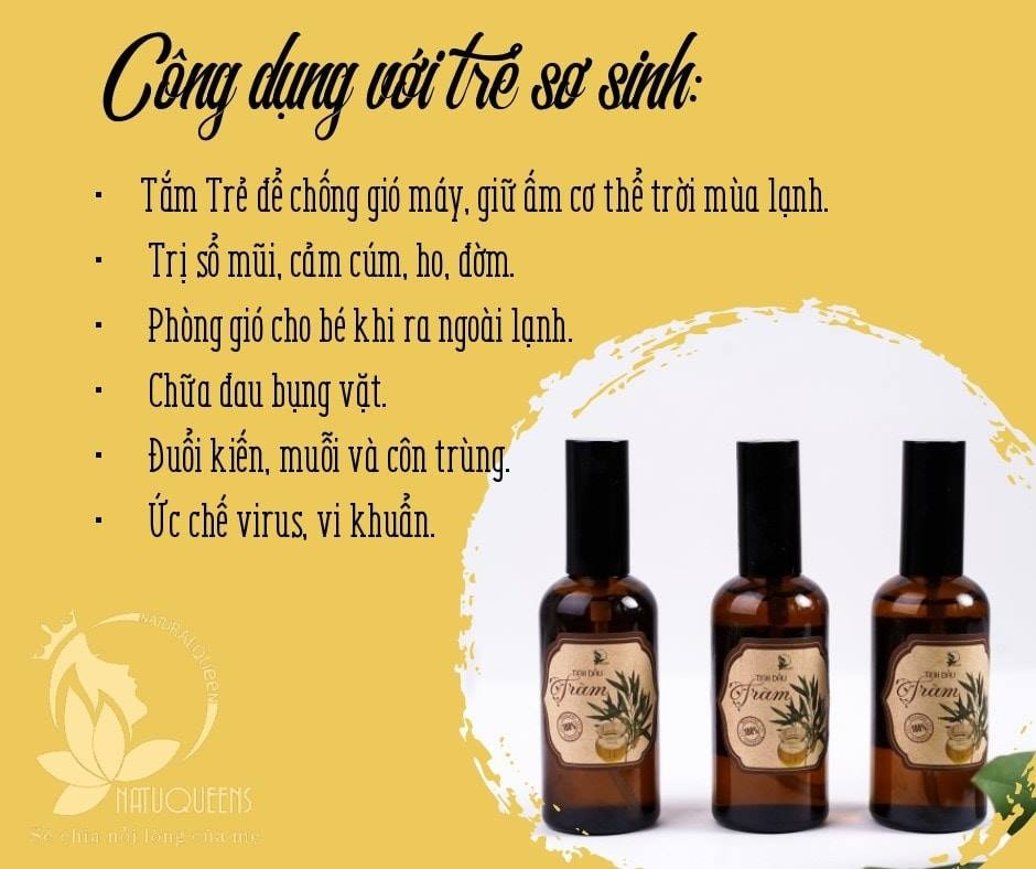 Dầu Tràm  NatuQueens Cho Mẹ và Bé (50Ml &amp; 100ML)