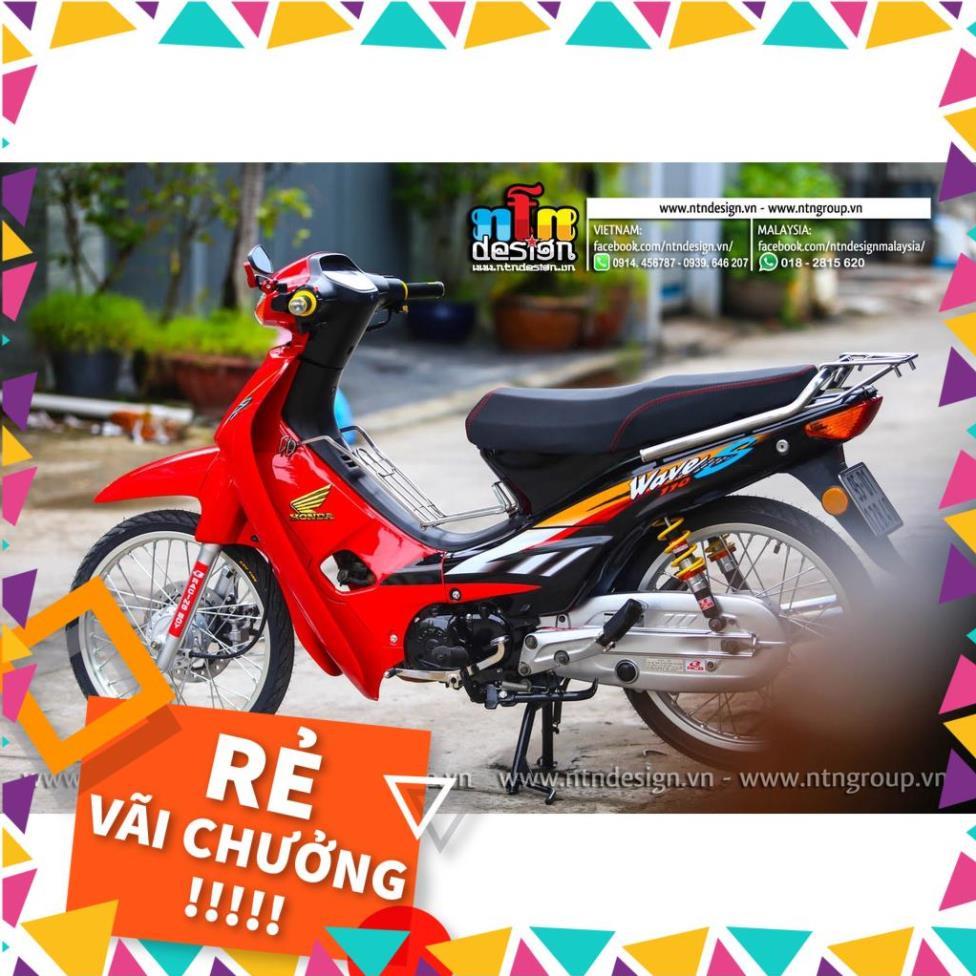 Tem Rời Wave Nhỏ Mẫu 110 Đỏ Đen