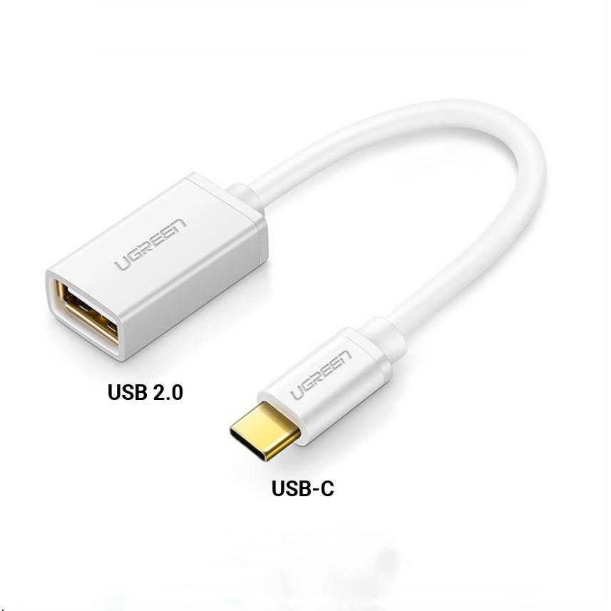 Cáp USB type C hỗ trợ chức năng OTG dài 15cm UGREEN US154- Hàng chính hãng