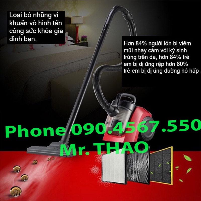 Máy hút bụi công suất 1000W lực hút cực khỏe , Máy Hút Bụi Gia Đình 17000 Pa