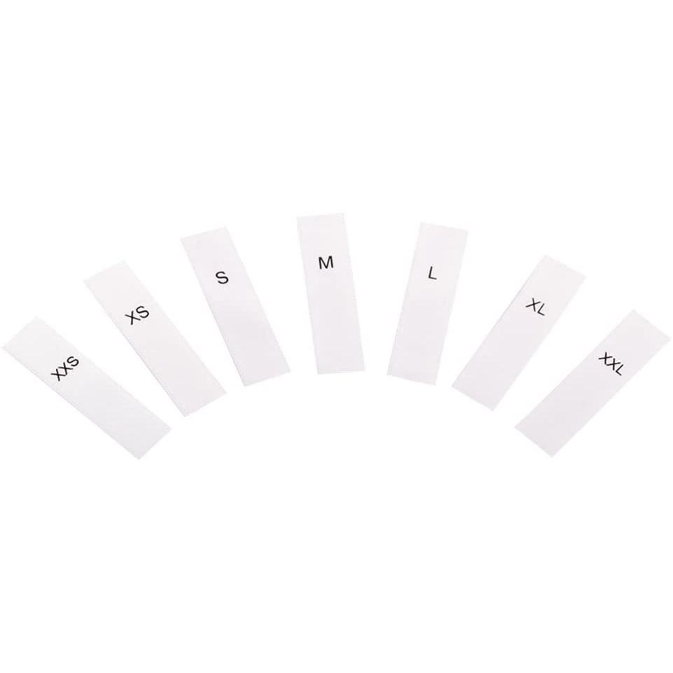 Satin size label_Nhãn in mác quần áo_25pcs