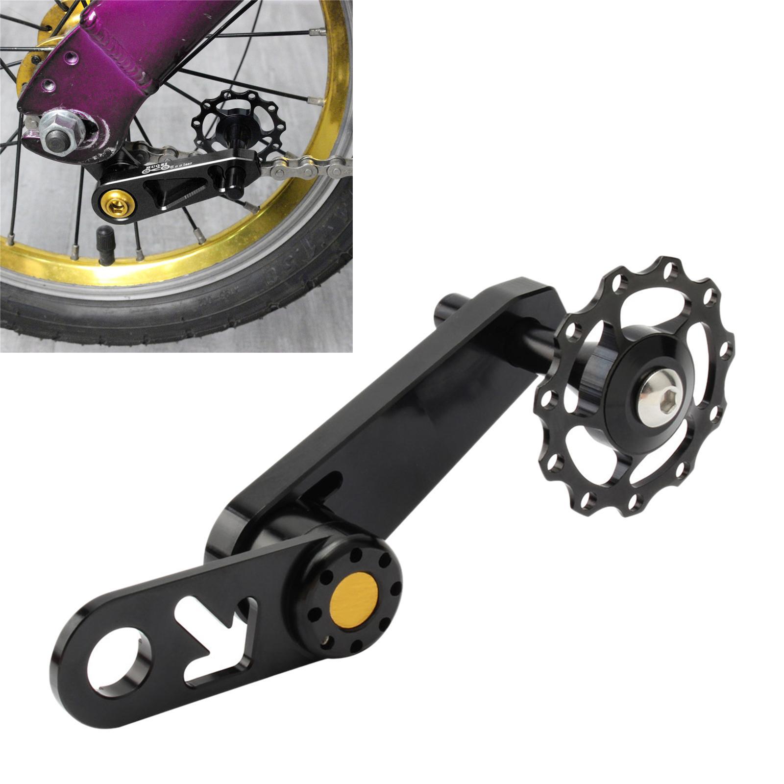 Single Speed Rear Derailleur Chain Tensioner Bike Replacement Black