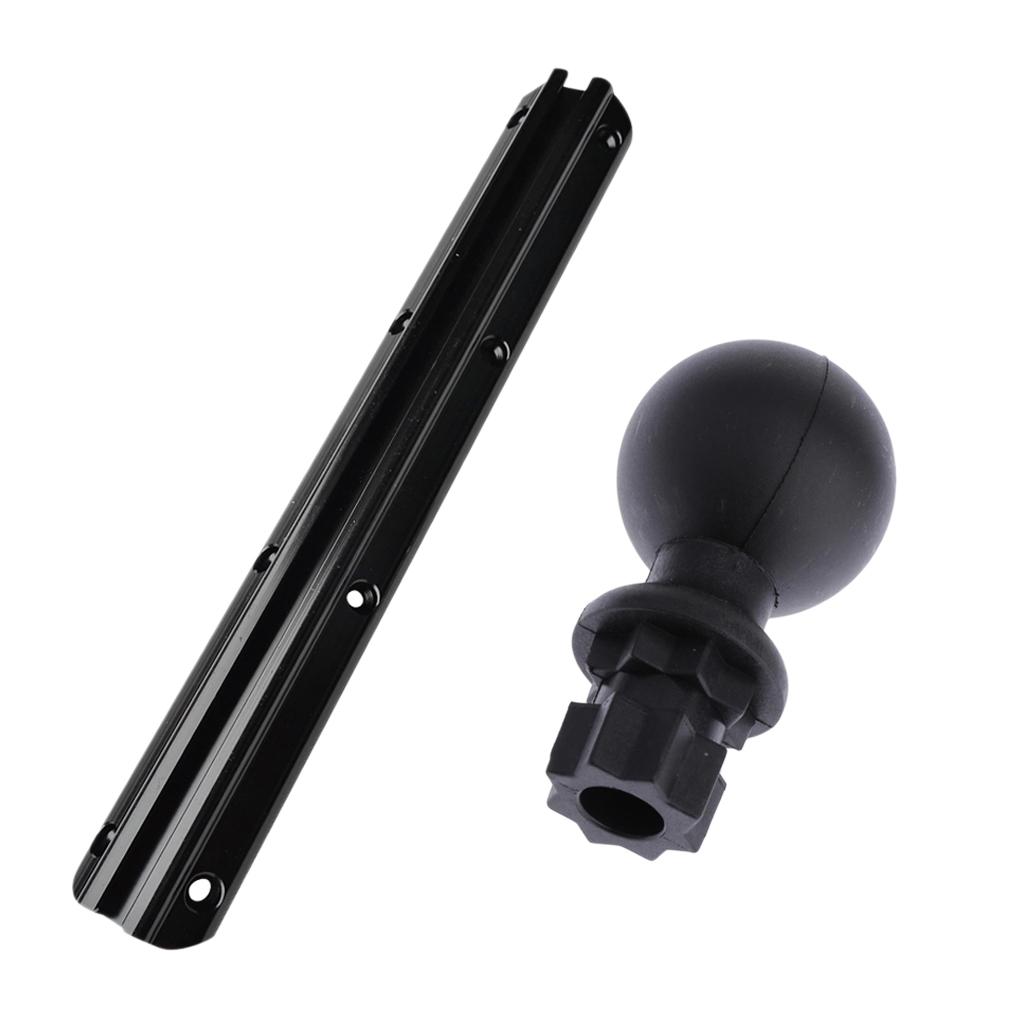 Durable Kayak Rail Mount Tackle Ball Adapter Mounting Rack Fishing Rod