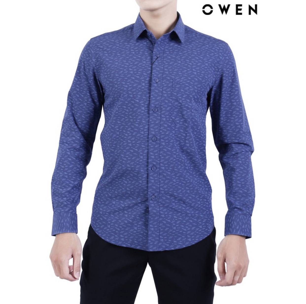 Hình ảnh OWEN - Áo sơ mi dài tay Owen REGULAR FIT 20862 chất sợi tre