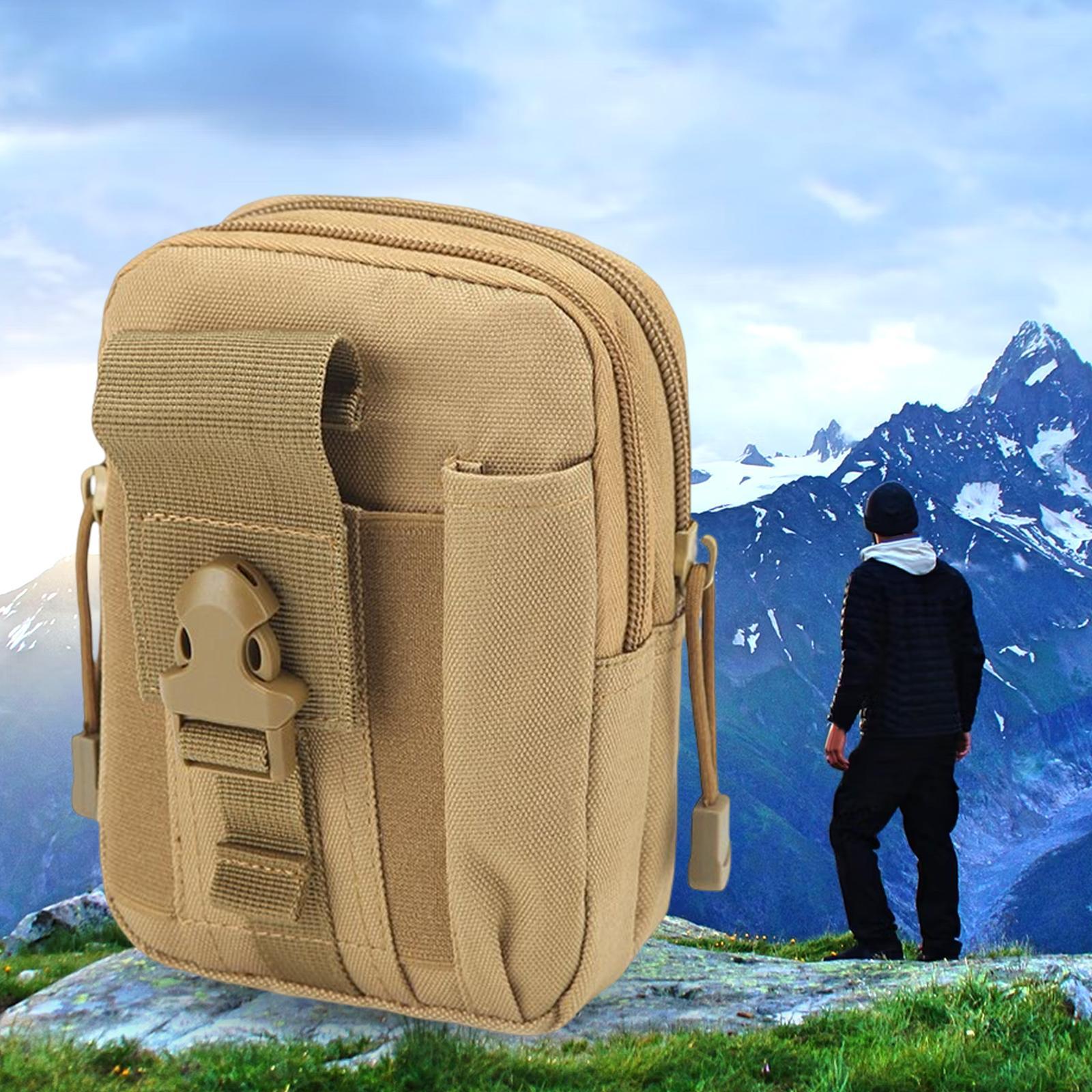 Portable Waist Zipper Purse Gear Organizer Bag Multi Functional Pouch Accessories Nylon for Hunting