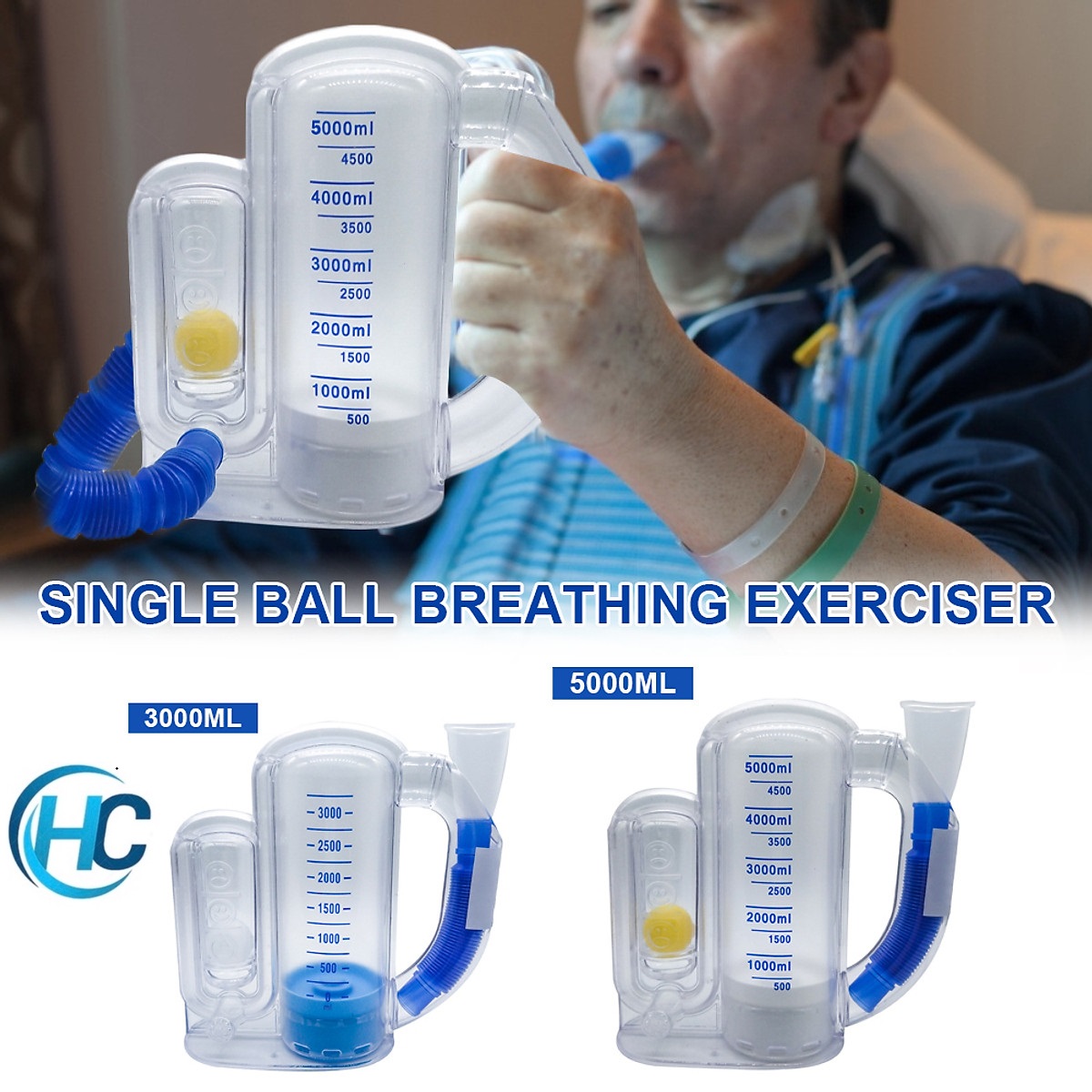 Dụng Cụ Tập Thở Biohealth - Dùng để luyện tập độ sâu của hơi thở.