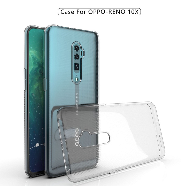 Ốp lưng silicon dẻo cho Oppo Reno 10X Zoom hiệu Ultra Thin trong suốt mỏng 0.6mm độ trong tuyệt đối chống trầy xước - Hàng nhập khẩu