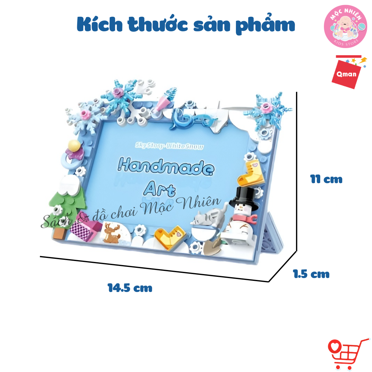 Đồ Chơi Lắp Ráp Xếp Hình Qman 36011 - Khung Ảnh Giáng Sinh Noel Dành Cho Bé Từ 6 Tuổi - Mộc Nhiên