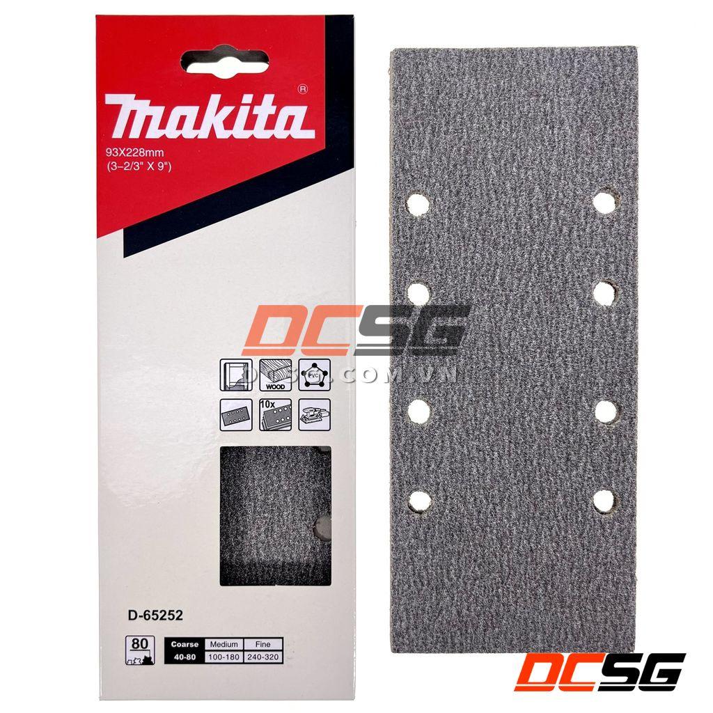 Giấy chà nhám cho gỗ 93x228mm Makita 10 tờ/ bộ