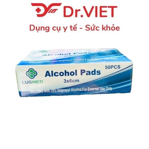 Gạc tẩm cồn LUGMED H/100 và H/50 miếng