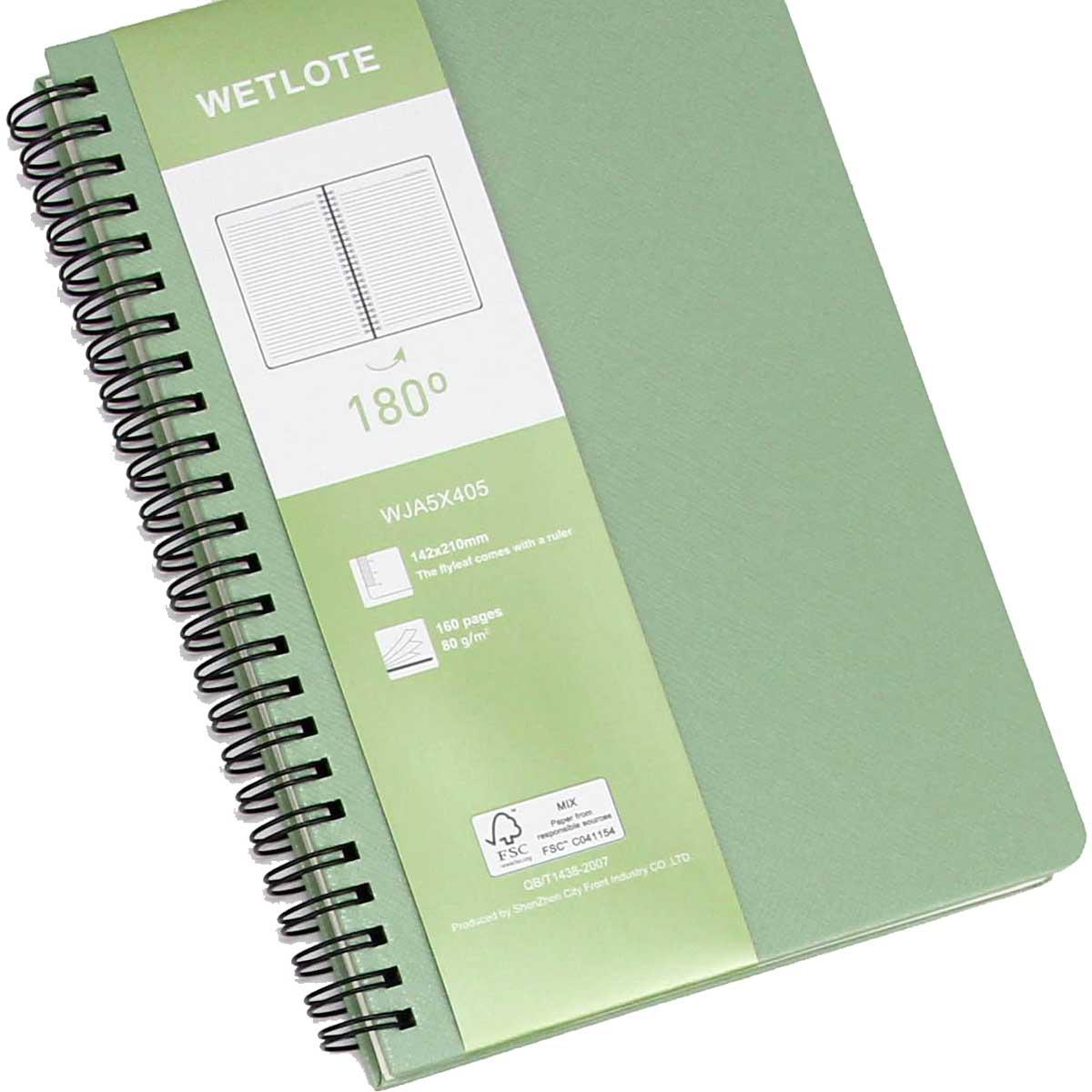 Wetlote Sổ Lò Xo A5 160tr - Xanh Nhạt WJA5X406