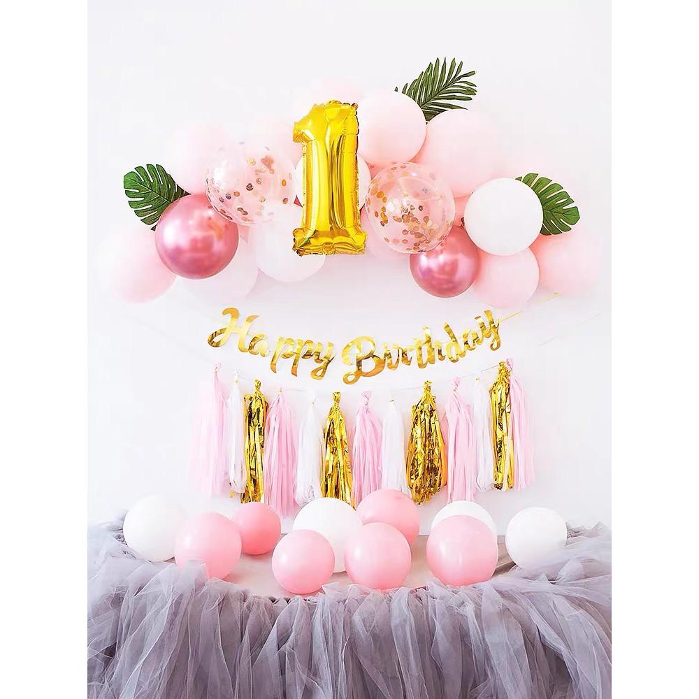 Dây Chữ Happy Birthday Ánh Kim Trang Trí Tiệc Sinh Nhật Bé Trai,Bé Gái,Người Lớn BB59