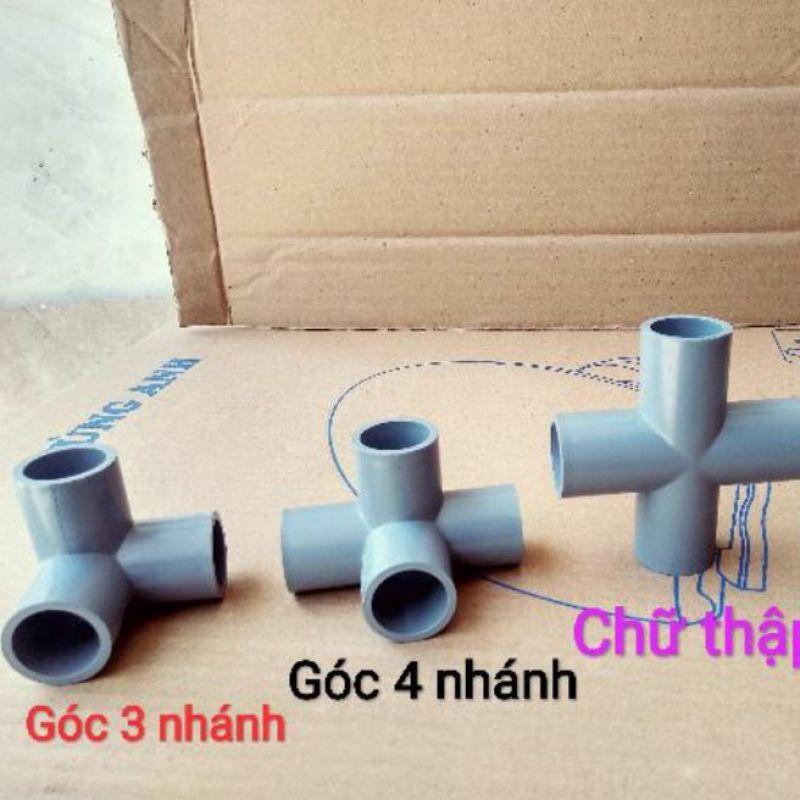 Co 4 góc nối ống nhựa PVC [Giá hủy diệt] [Có sẵn] [Ảnh thật