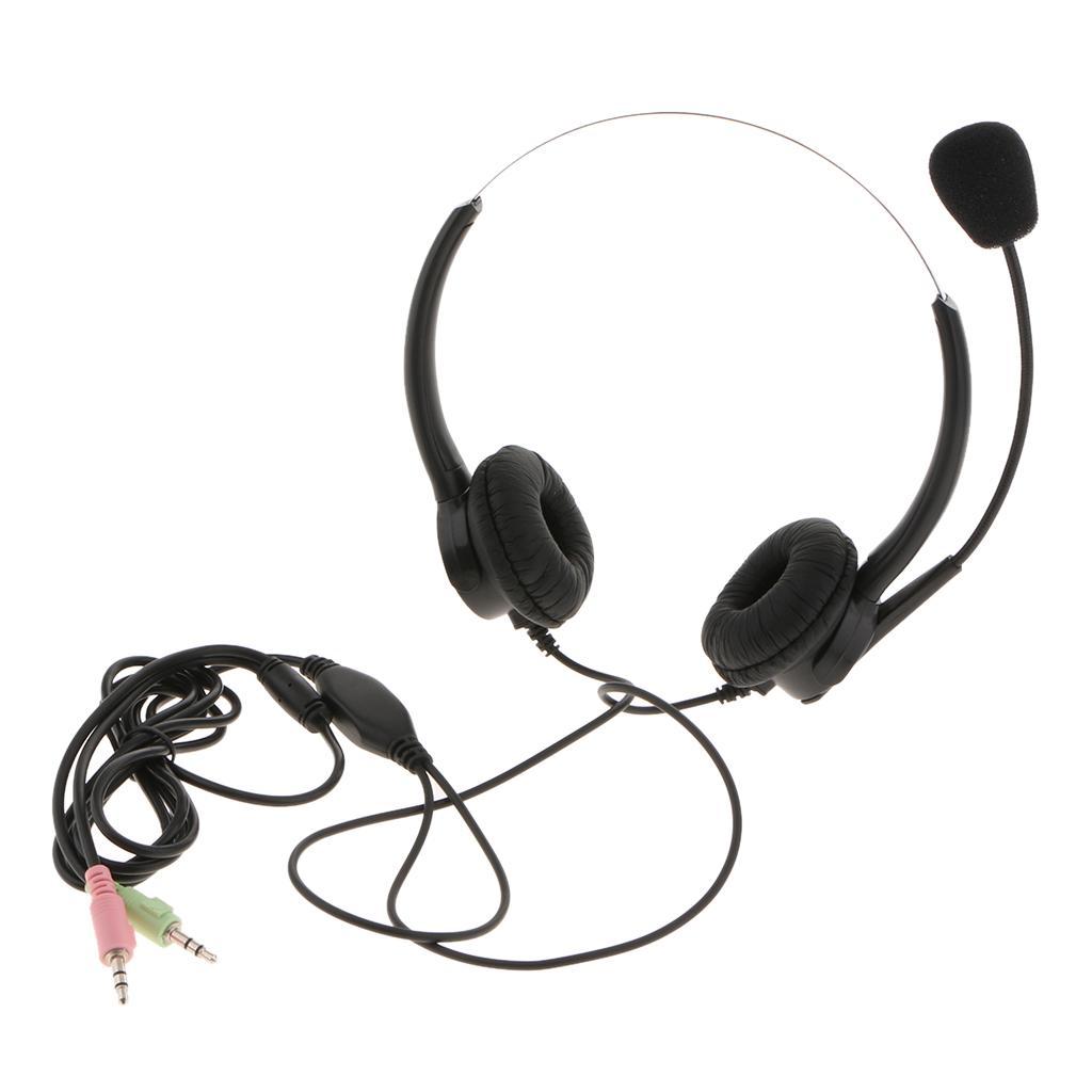 3.5mm Headset Microphone Noise Cancelling Business Headset for Call Center