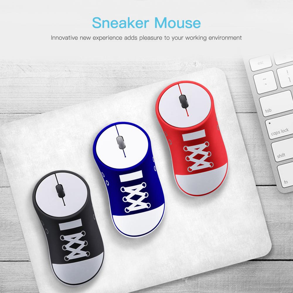 Chuột có thể sạc lại không dây Sneaker Mice 2.4G cho văn phòng