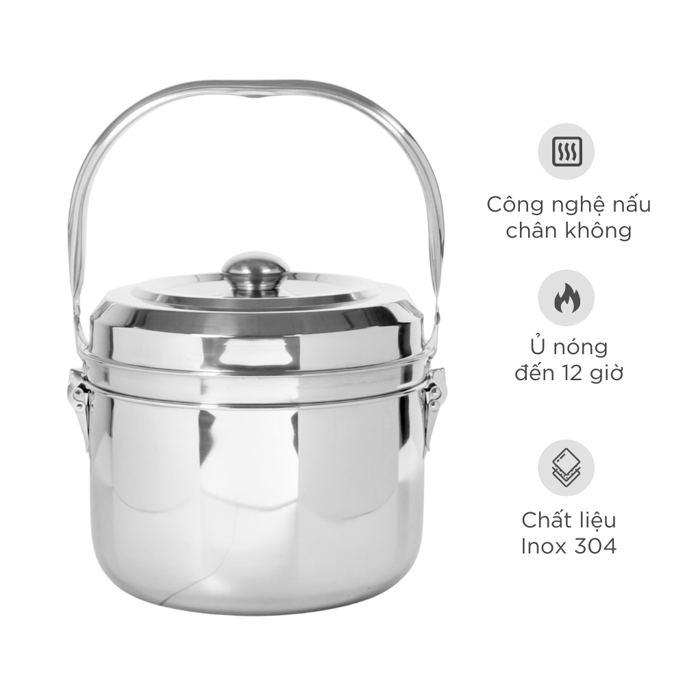 Nồi ủ nhiệt inox 304 Mishio MK289 - Hàng chính hãng