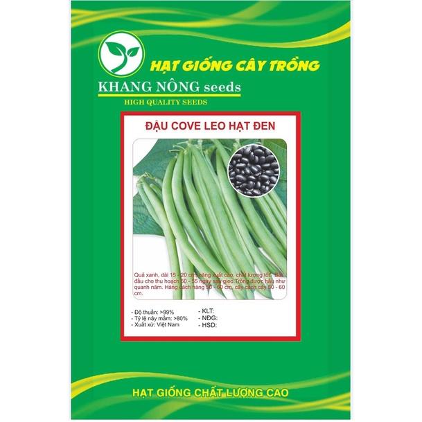 Hạt giống đậu cove hạt đen dạng leo KNS366 - Gói 10gram