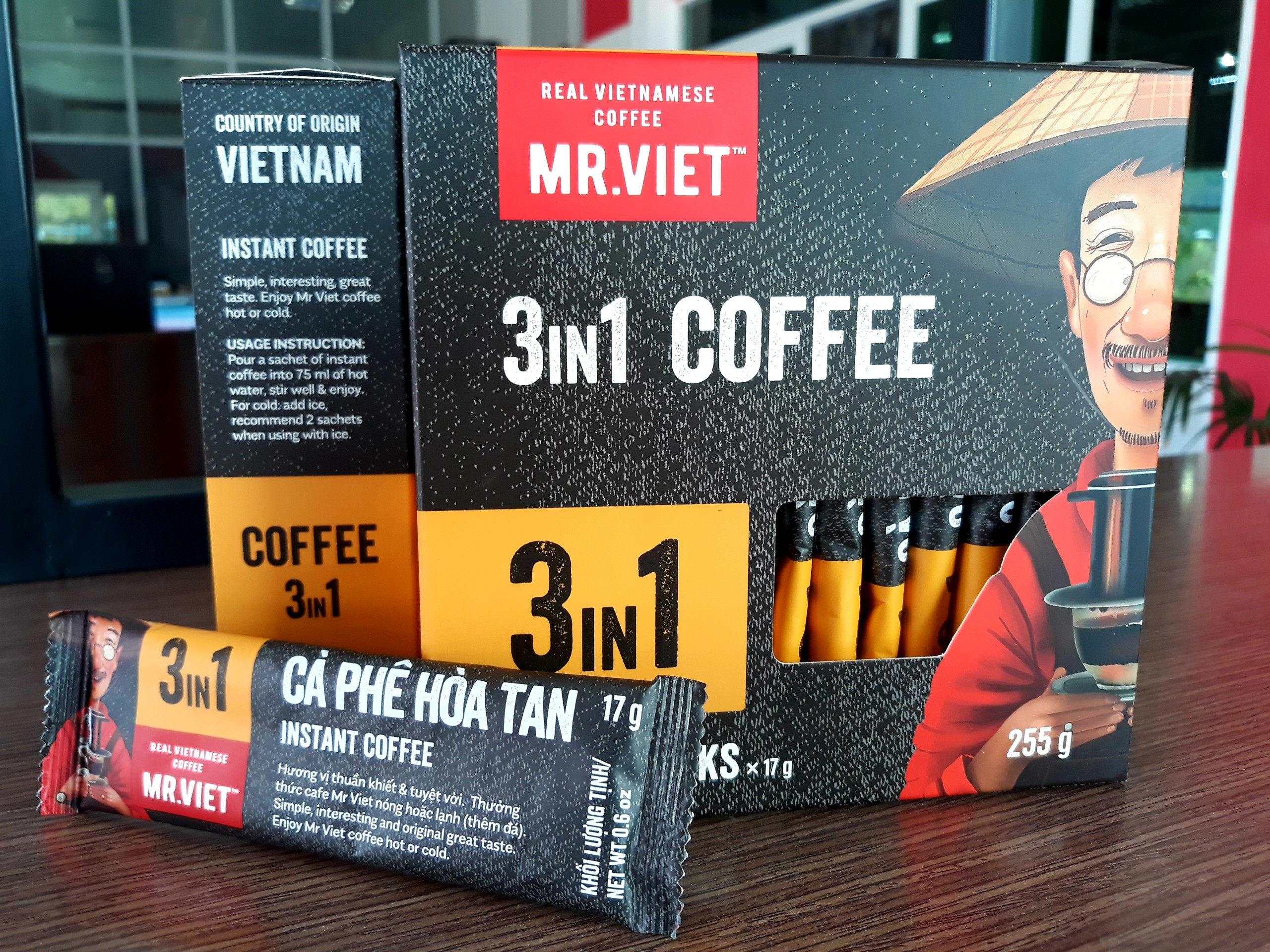 Cà Phê Hoà Tan Mr.Việt - 3 trong 1 Instant Coffee