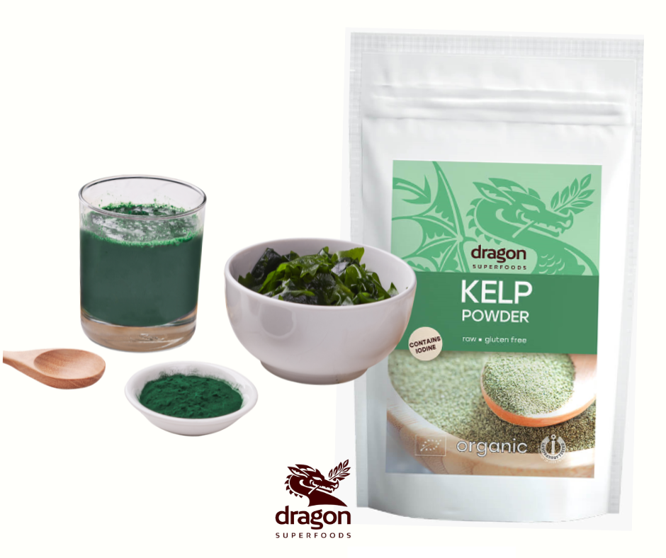 Bột tảo bẹ hữu cơ Dragon Superfoods Organic Kelp Powder 100g