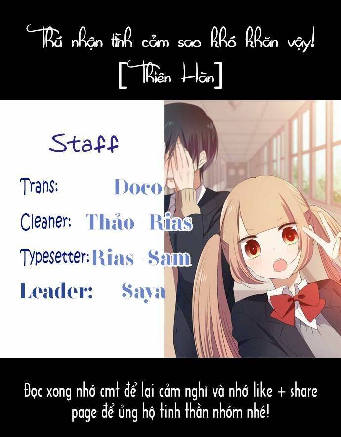 thú nhận tình cảm sao khó khăn vậy! chapter 6 1