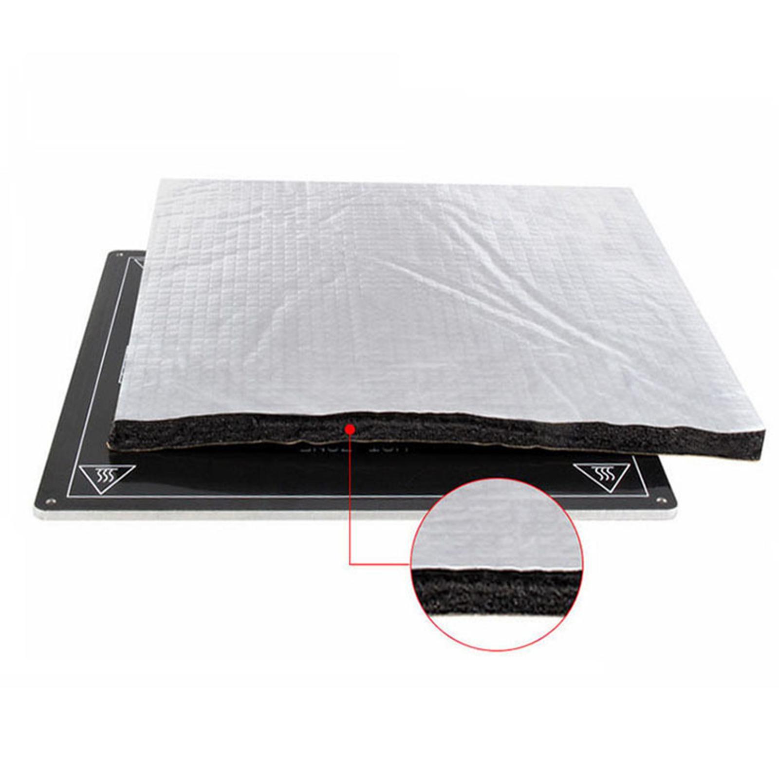 3D Printer Heat Insulation Cotton Hotbed Thermal Pad Parts Heating Bed Sticker Foam Foil Accessories 10mm Hot Bed Insulation Mat Lightweight