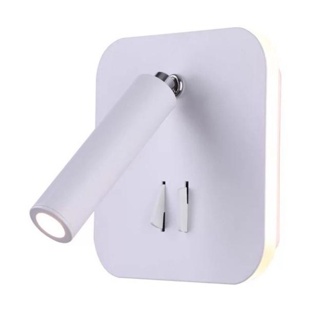 Đèn ngủ có gắn đèn xem sách (2 loại vuông-tròn), đèn gắn tường, đèn decor, đèn trang trí DT