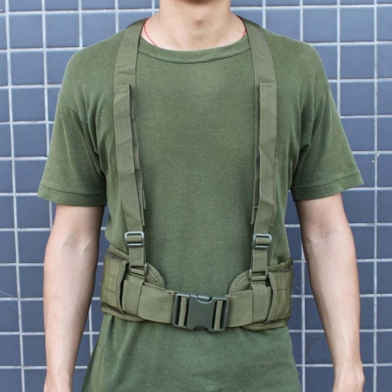 Chiến Thuật Molle Dây Airsoft Quân Sự Nylon Thắt Lưng Hỗ Trợ Chiến Đấu Suspender Quân Đội Săn Thon Eo Thể Thao Ngoài Trời Thắt Lưng Nam