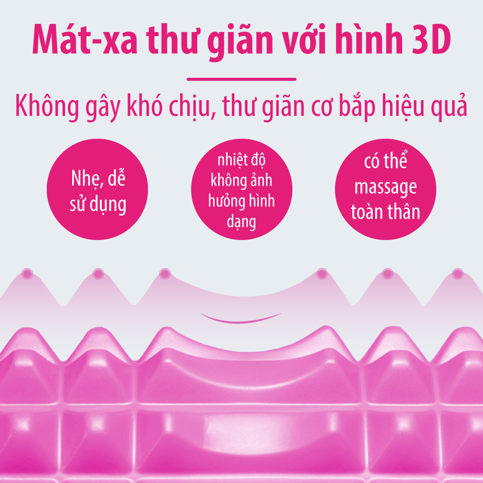 BG Con Lăn Massage Ống Lăn Dãn Cơ Foam Roller Tập Gym, Yoga, Thể Hình BLACK