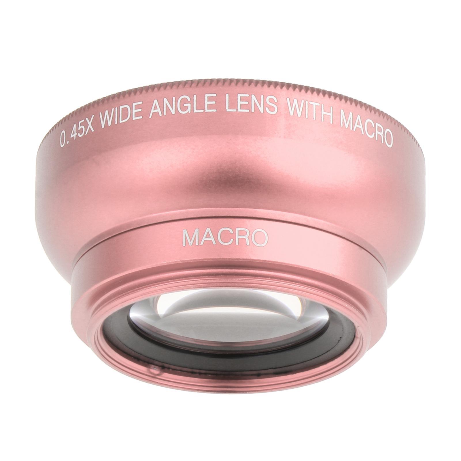 2-in-1 Phone Camera Lens / Wide Angle Lens Clip Carry Pouch