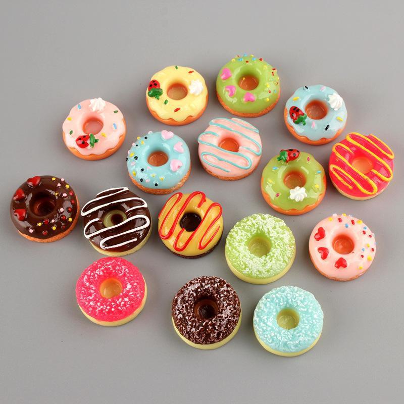 Jibbitz/ sticker donut loại cứng gắn dép sục, dép crocz