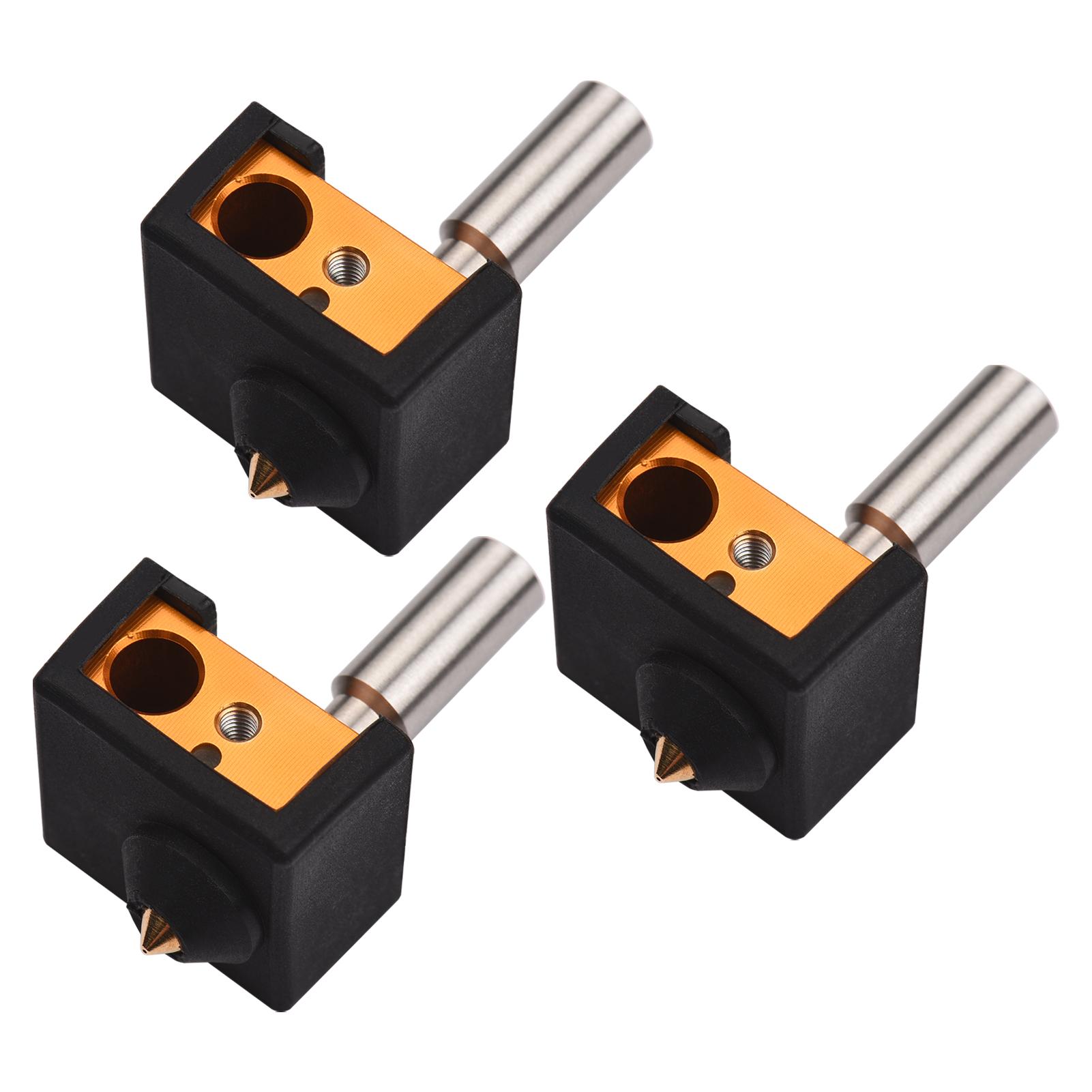 Hotend Silicone Sock Heater Block Extruder Nozzle Throat Set with 0.4mm Nozzle Protective Silicone Cover Case