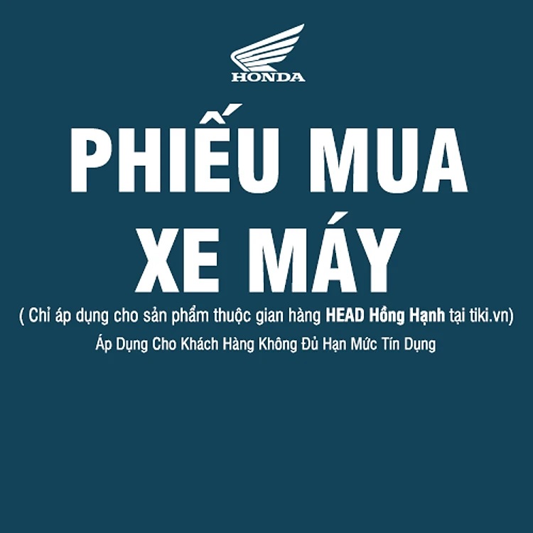 Phiếu Mua Xe Máy Honda HEAD Hồng Hạnh