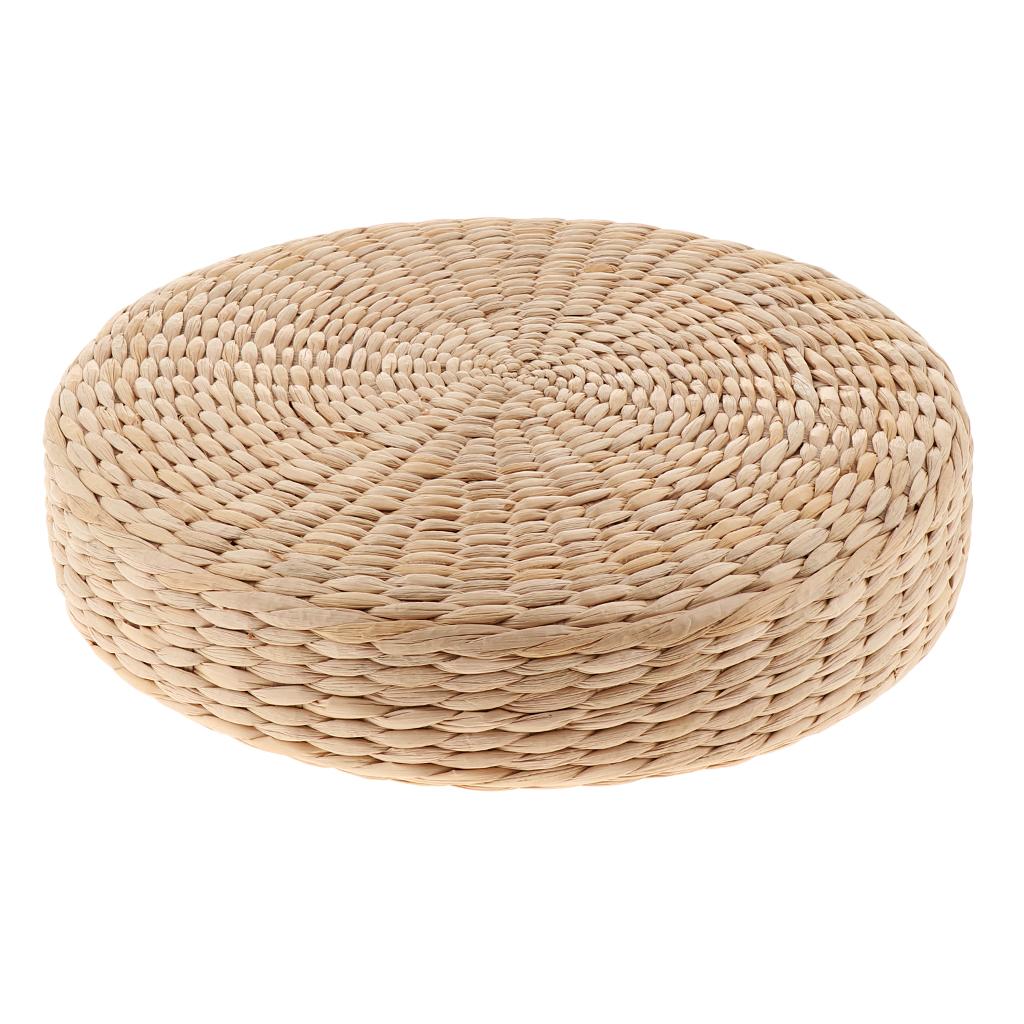 2 12'' Japanese Straw Tatami Floor Cushion Mat Futon Flat Meditation Cushion