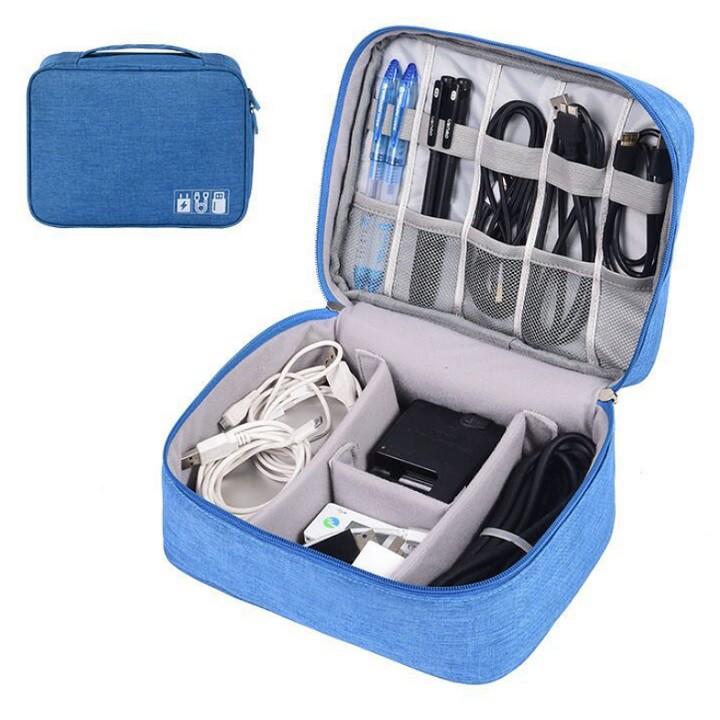 Túi đựng phụ kiện công nghệ, mỹ phẩm, đồ trang điểm chống sốc, chống nước tiện lợi đi du lịch