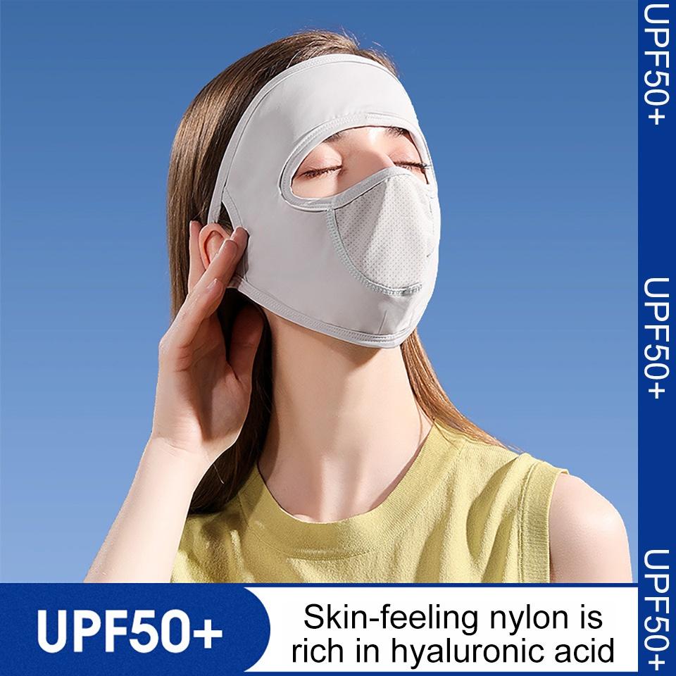 Khẩu Trang Chống Nắng Toàn Diện Bằng Lụa Lạnh Thoáng Khí Chống Tia UV