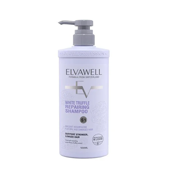 Dầu Gội Elvawell màu tím phục hồi suôn mượt size bé 500ml