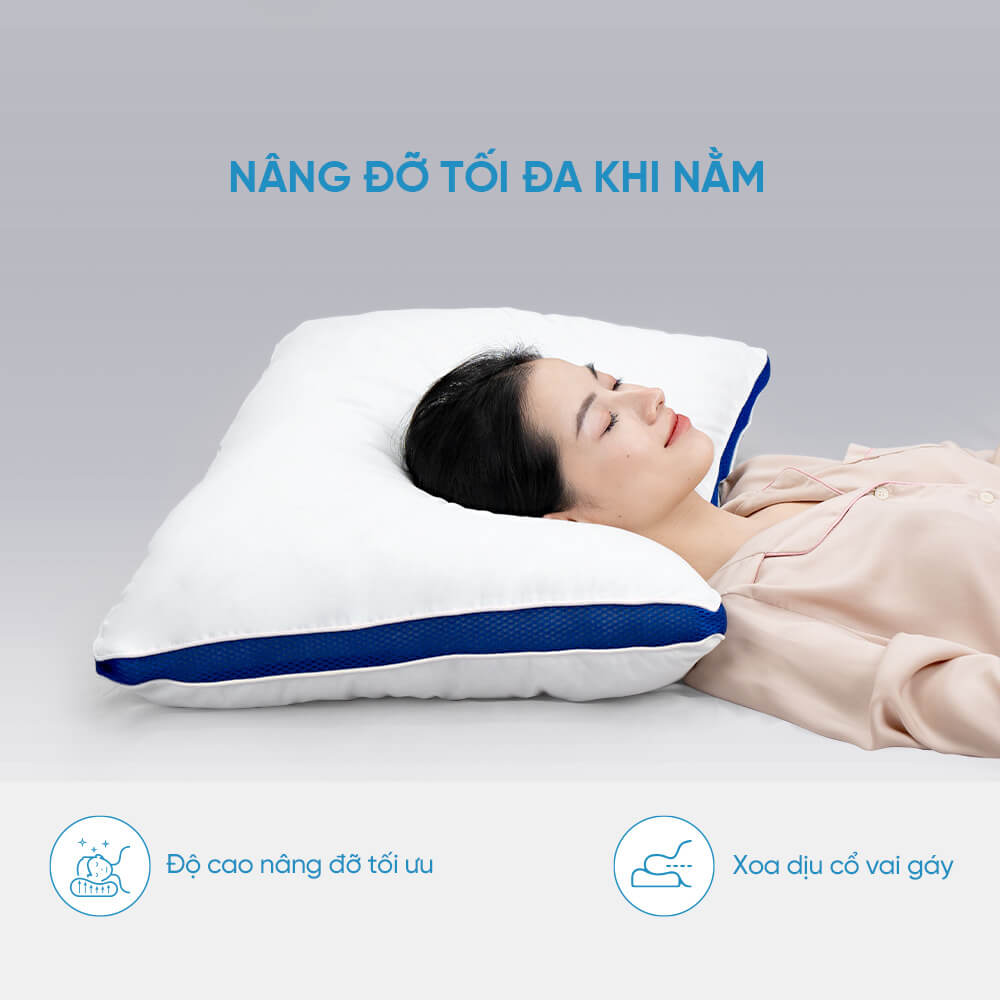 Ruột gối Microfiber Doona cao cấp, êm ái, mềm mại 